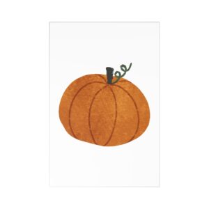 Autumn Pumpkin Postcards Set (7 pcs) - Perfect for Fall Greetings & Decorations