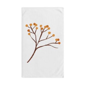 Nature-Inspired Hand Towel with Floral Design