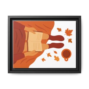 Autumn Reading Canvas Wall Art
