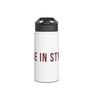 Inspirational Stainless Steel Water Bottle - Live in Style