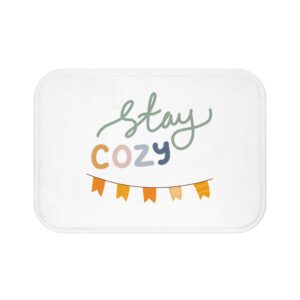 Stay Cozy Bath Mat - Soft Microfiber Shower Rug for a Warm Home Decor