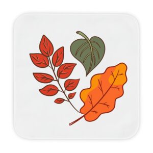 Autumn Leaves Hooded Baby Towel — Soft Hooded Infant Bath Wrap (Fall Nursery Gift)