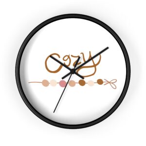 Cozy Knitted Dots Wall Clock — Warm Neutral Home Decor
