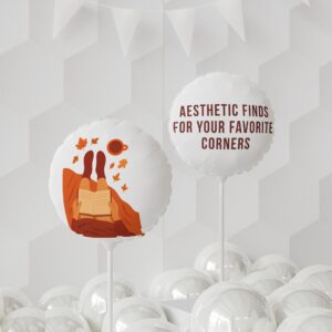 Autumn Reading 11" Mylar Balloon – Cozy Fall Book Lover Gift