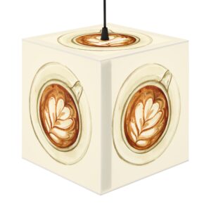 Coffee Latte Cube Lamp — Decorative Café Light Cube for Kitchen, Coffee Shop & Cozy Home