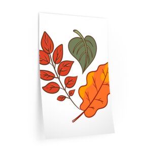 Autumn Leaves Wall Decal — Fall Leaf Stickers for Seasonal Home Decor