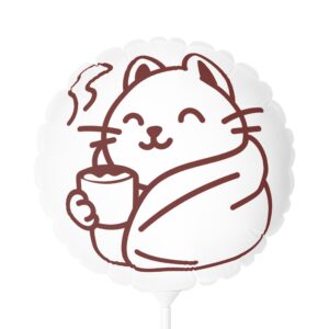 Cozy Cat Balloon - "Home Is a Feeling, Make It Yours" 11" Mylar