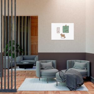 Love Notes Poster — Minimal Polaroid & Memo Wall Art