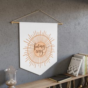Feeling Cosy Wall Pennant — Boho Sunburst Home Decor Banner